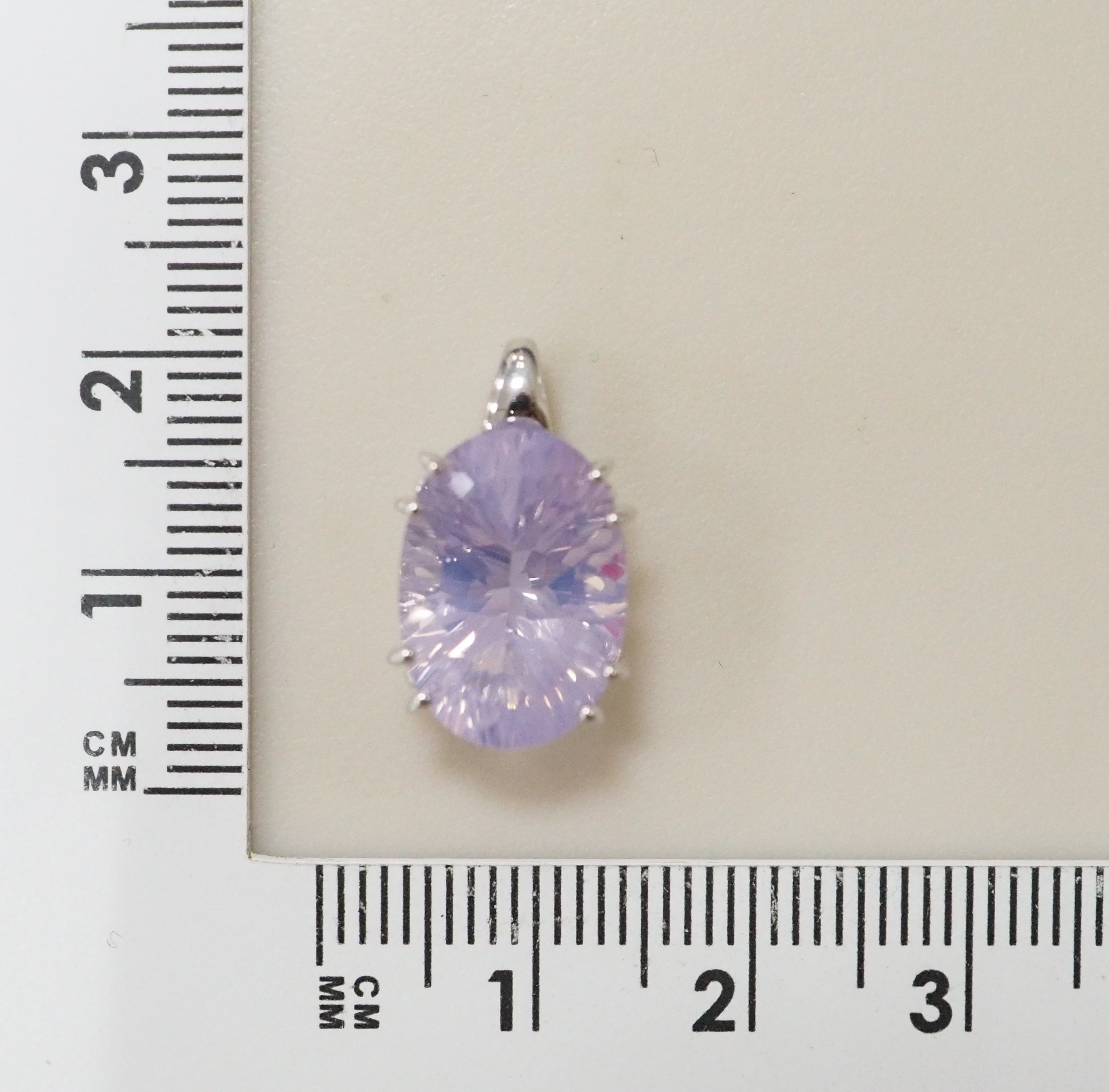 Серебряная подвеска с аметистом